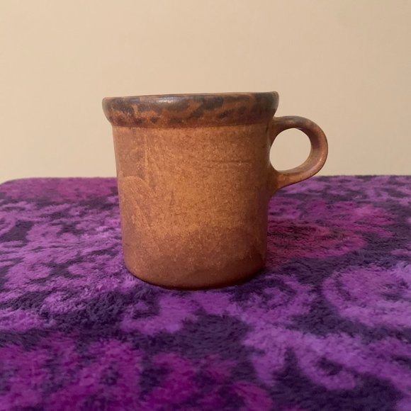 VINTAGE MCCOY BROWN USA CANYON MESA STONEWAR COFFEE MUG - Picture 2 of 5